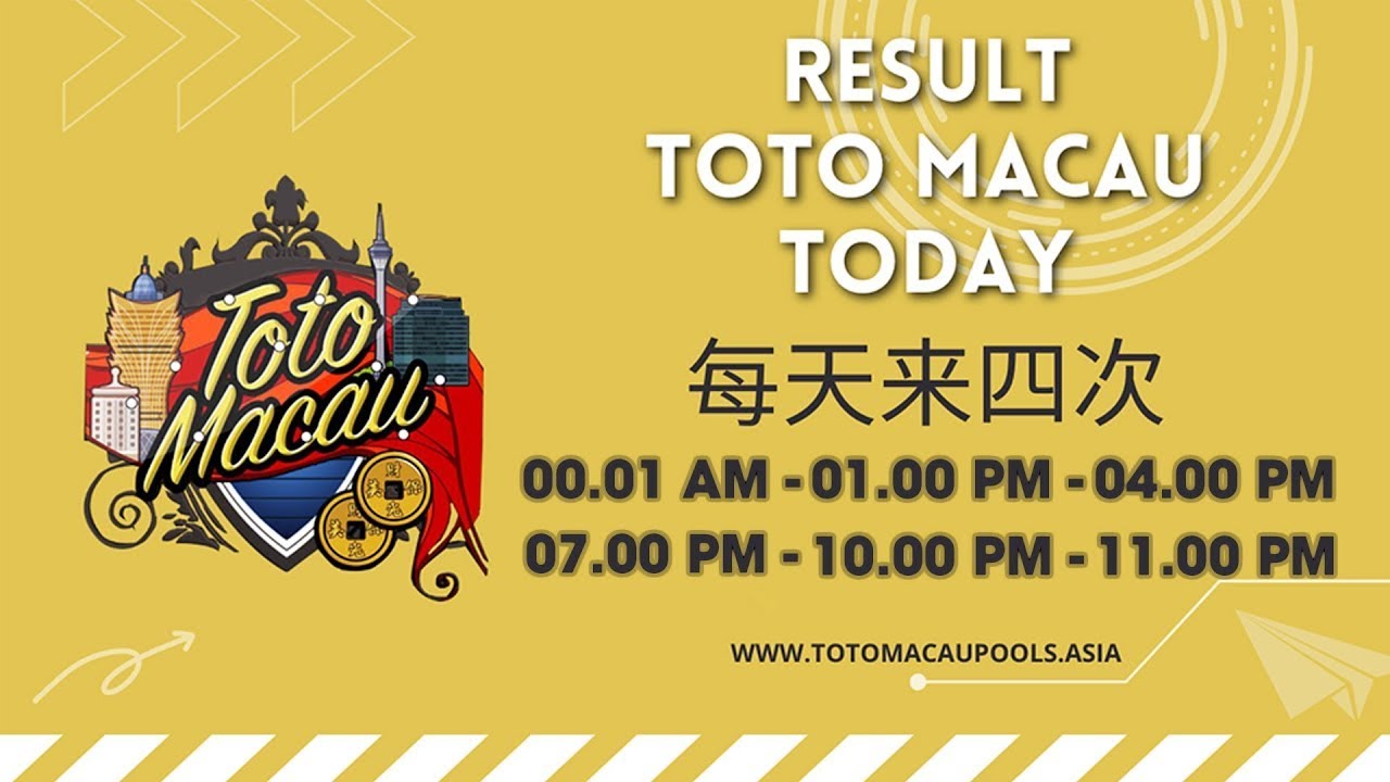 Toto Macau: Keluaran Macau Hari ini, Result Macau, Data Macau Akurat